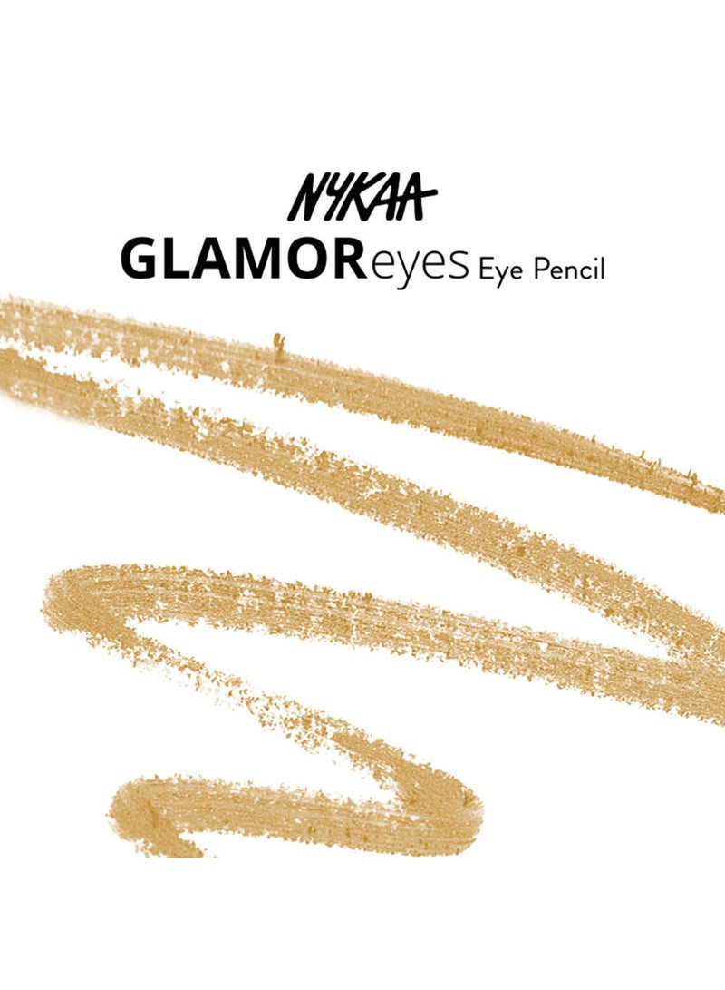 Glamoreyes Colour Eye Pencil Kajal Golden Fleur 11 Smudgeproof Waterproof And Fadeproof Formula