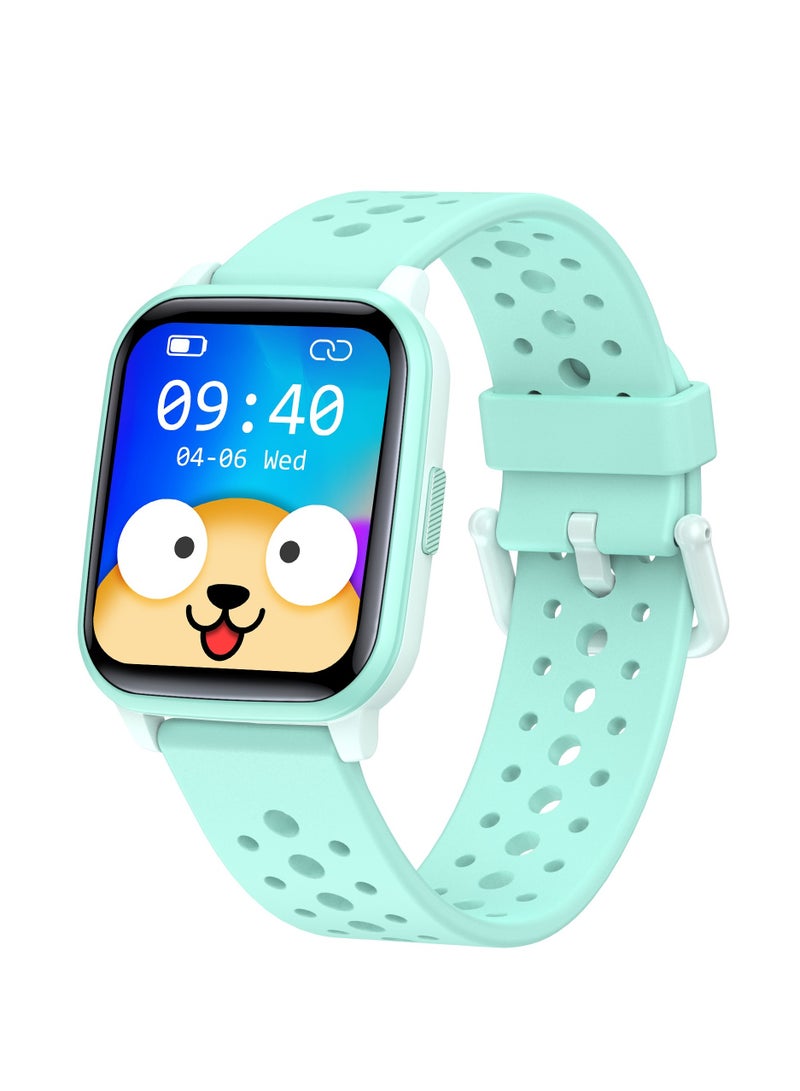 Kids Smart Watch with Sleep Mode, 20 Sports Modes, 5 Games and Pedometer - Fun Birthday Gifts for 4-16 Year-Olds(Green)