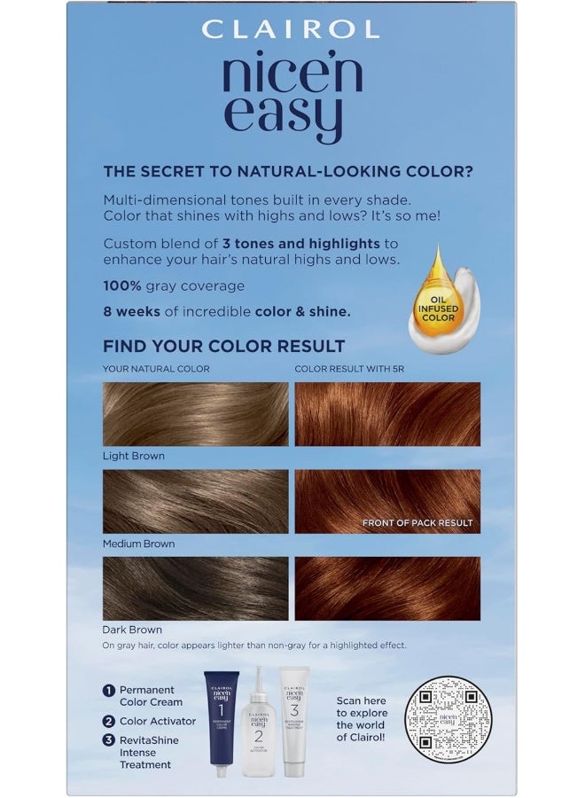 Nice 'N Easy Permanent Hair Color, 5R Medium Auburn