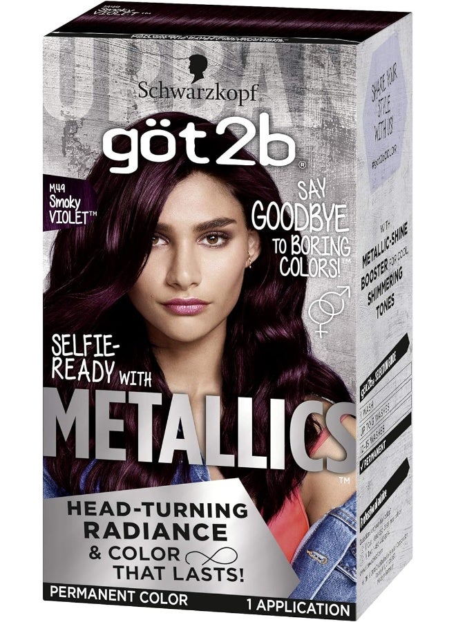 Metallic Permanent Hair Color, M49 Smoky Violet