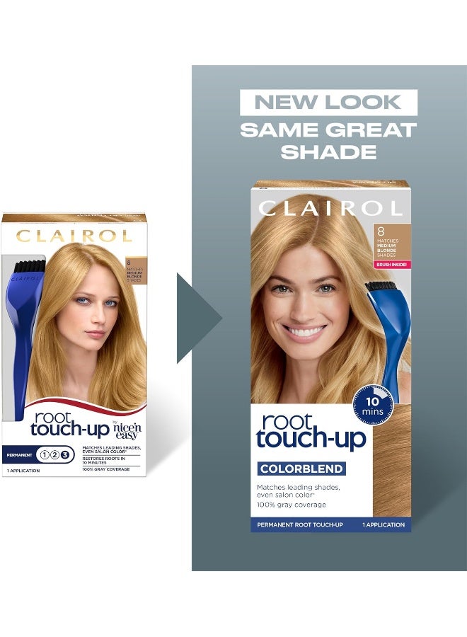 Root Touch-Up By Nice'N Easy Permanent Hair Dye, 8.5A Medium Champagne Blonde Hair Color, Pack Of 1