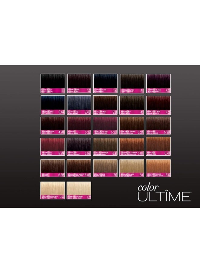 Color Ultime Permanent Hair Color Cream, 1.3 Black Cherry