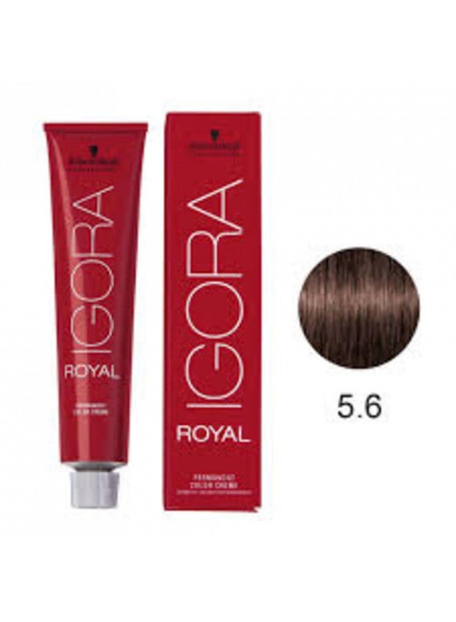 Professional Igora Royal Permanent Hair Color, 5-6, Light Brown Chocolate, 60 Gram