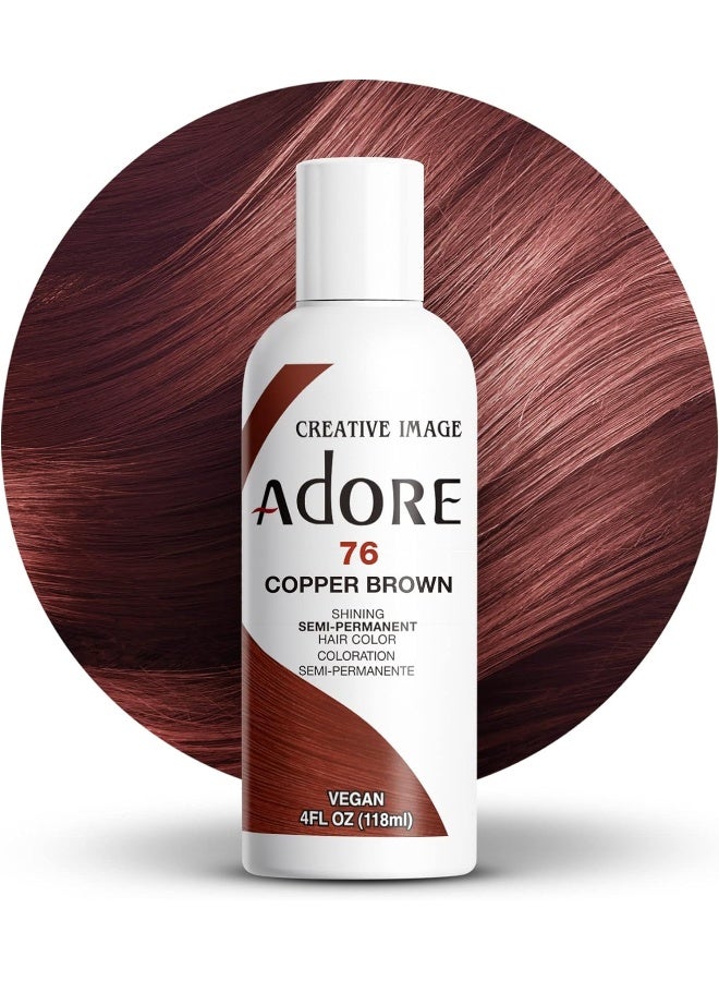 Shining Semi Permanent Hair Colour, 76 Copper Brown