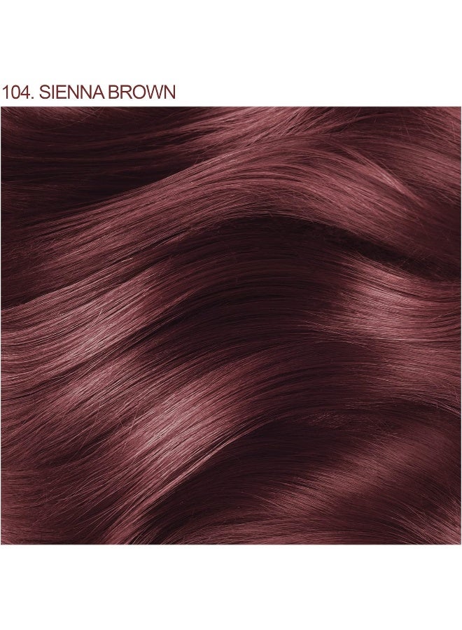 Semi-Permanent Haircolor, 104 Sienna Brown, 4 Fl Oz