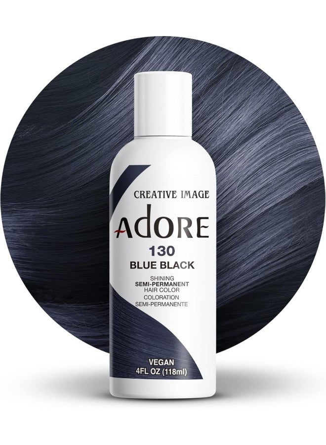 Shining Semi Permanent Hair Colour, 130 Blue Black