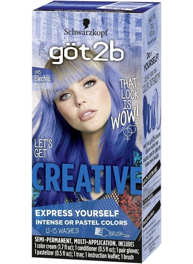 Creative Semi-Permanent Hair Color, 095 Electric Blue