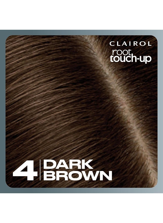 Root Touch-Up By Nice'N Easy Permanent Hair Dye, 4 Dark Brown Hair Color, 1 Count