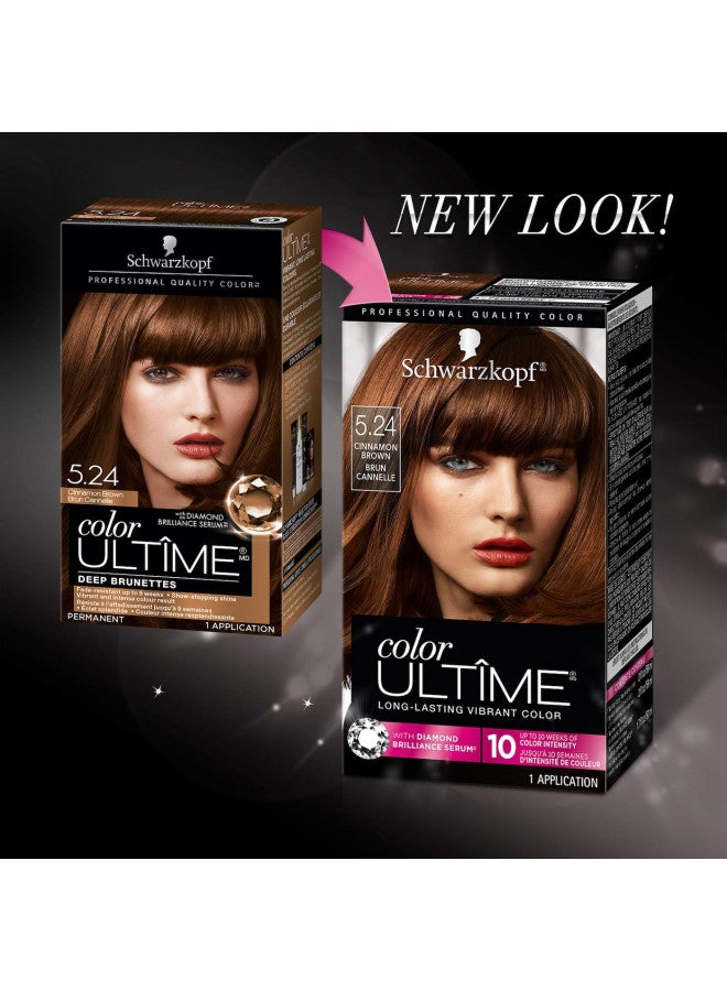 Color Ultime Permanent Hair Color Cream, 5.24 Cinnamon Brown