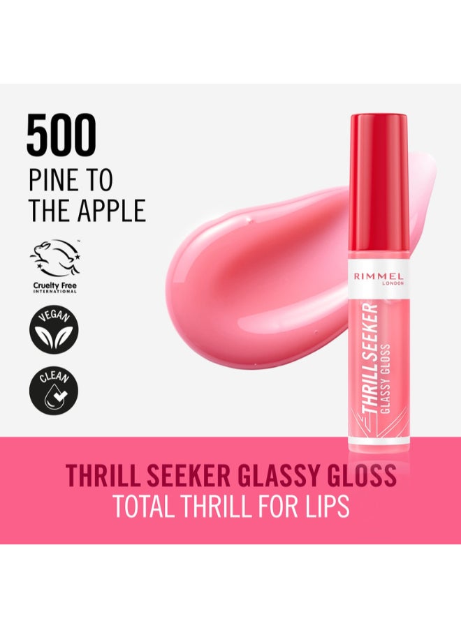 Thrill Seeker Glassy Gloss Lip Gloss - 500 - Pine To The Apple, 10Ml