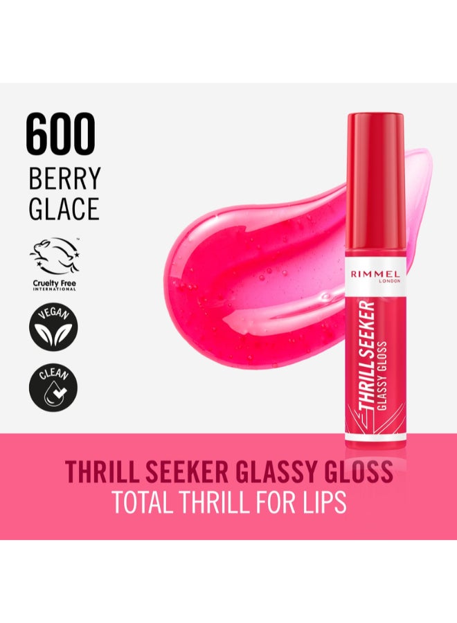 Thrill Seeker Glassy Gloss Lip Gloss - 600 - Berry Glace, 10Ml