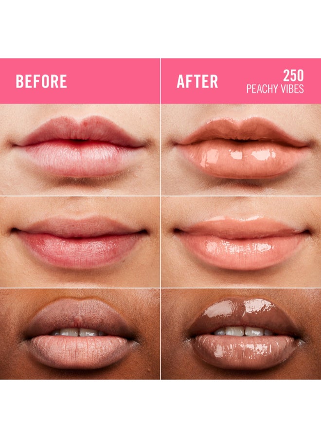 Thrill Seeker Glassy Gloss Lip Gloss - 250 - Peachy Vibes, 10Ml