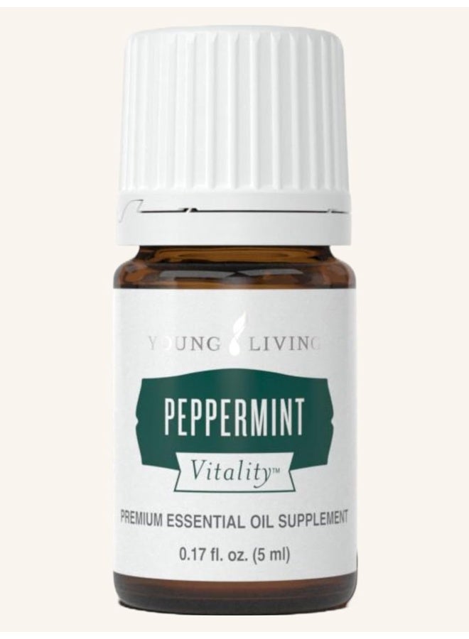 Vitality Peppermint Essential Oil 5Ml By Essential Oils