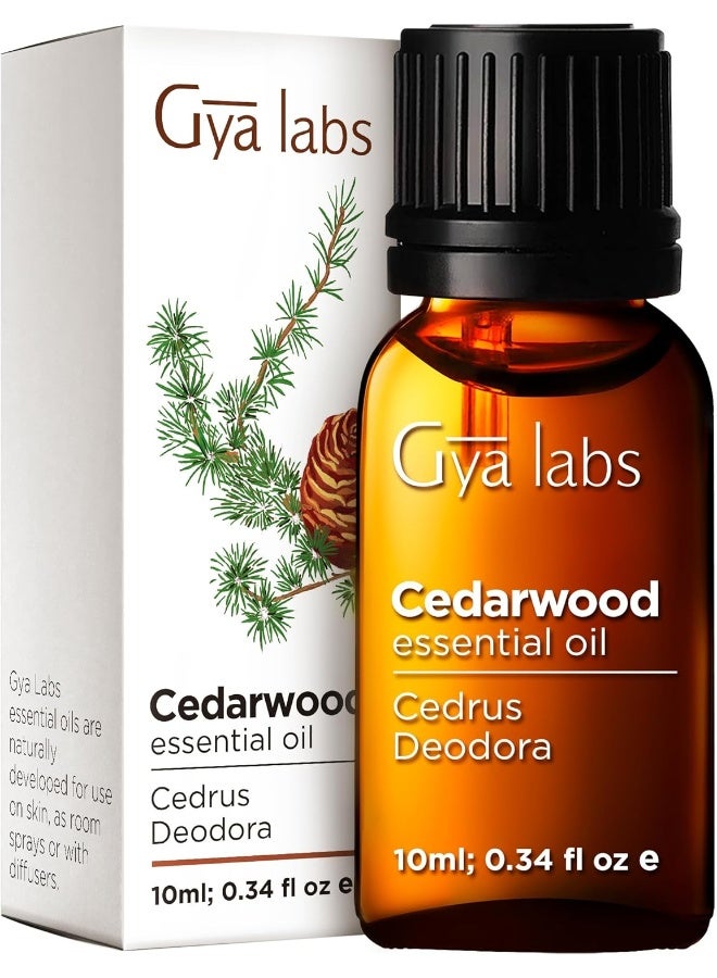 Cedarwood Essential Oil For Hair And Diffuser Essential Oil Cedarwood Oil For HairAromatherapy & Skin (0.34 Fl Oz) 100% Pure