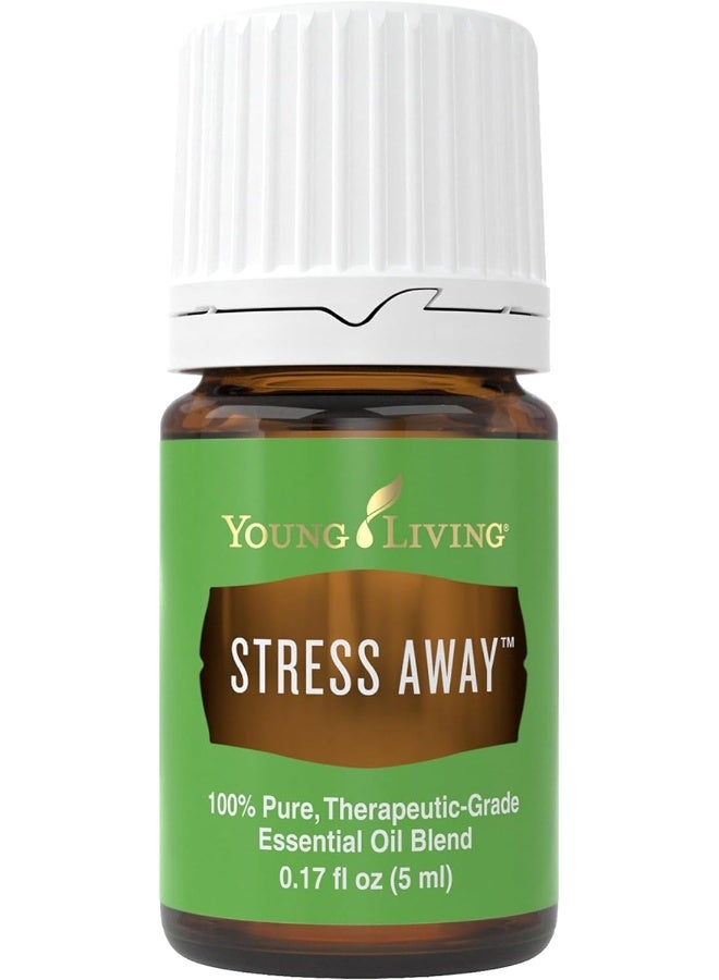 Stress Away Essential Oil Blend Relaxing And Calming 100% Pure 5 Ml Blend Of CopaibaLimeCedarwoodVanillaOcoteaAnd Lavender