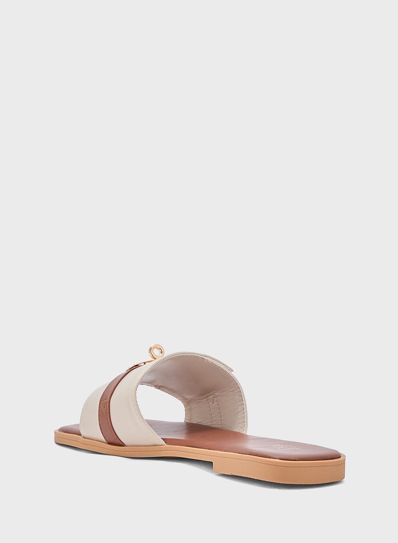 Metal Trim Sandal