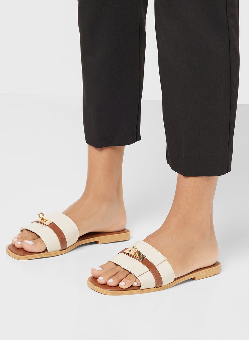 Metal Trim Sandal