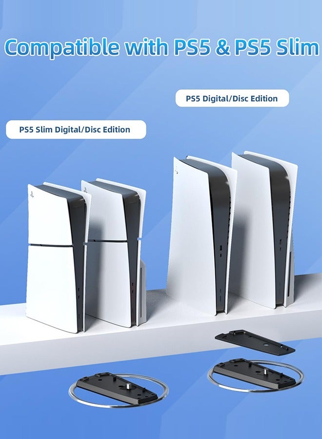 Vertical Stand for PS5/PS5 Slim Console Non-Slip Base Stand for Playstation 5 Console