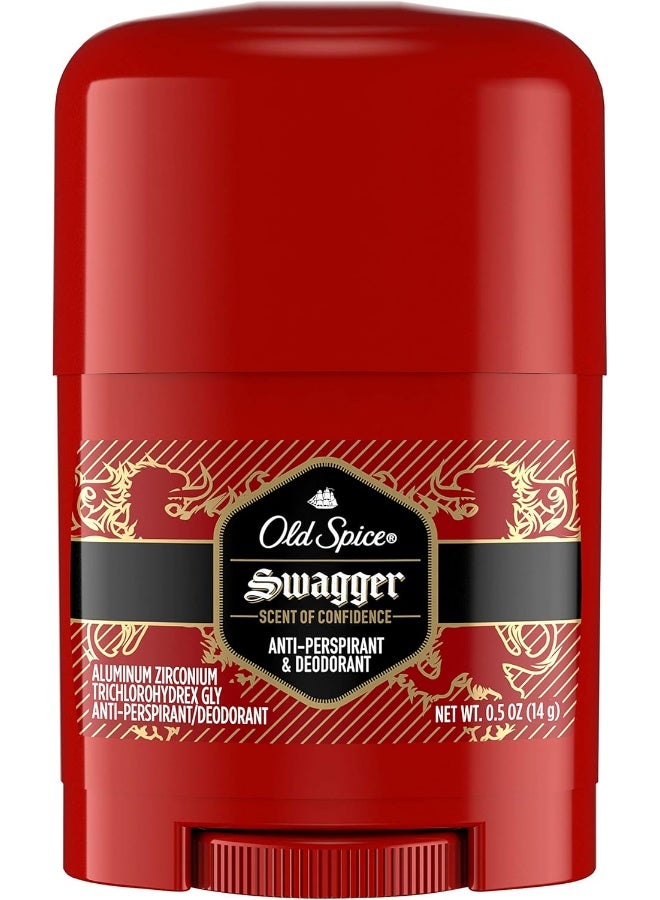 Swagger Red Zone Collection Anti-Perspirant & Deodorant 0.5 Oz Travel Size (Pack Of 6)