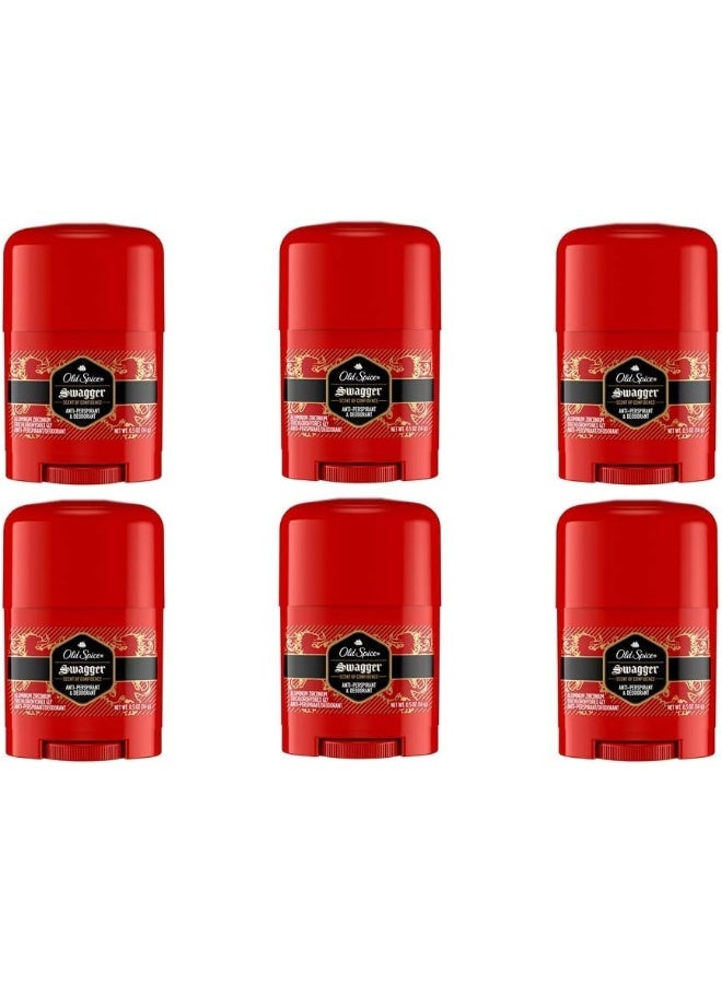 Swagger Red Zone Collection Anti-Perspirant & Deodorant 0.5 Oz Travel Size (Pack Of 6)