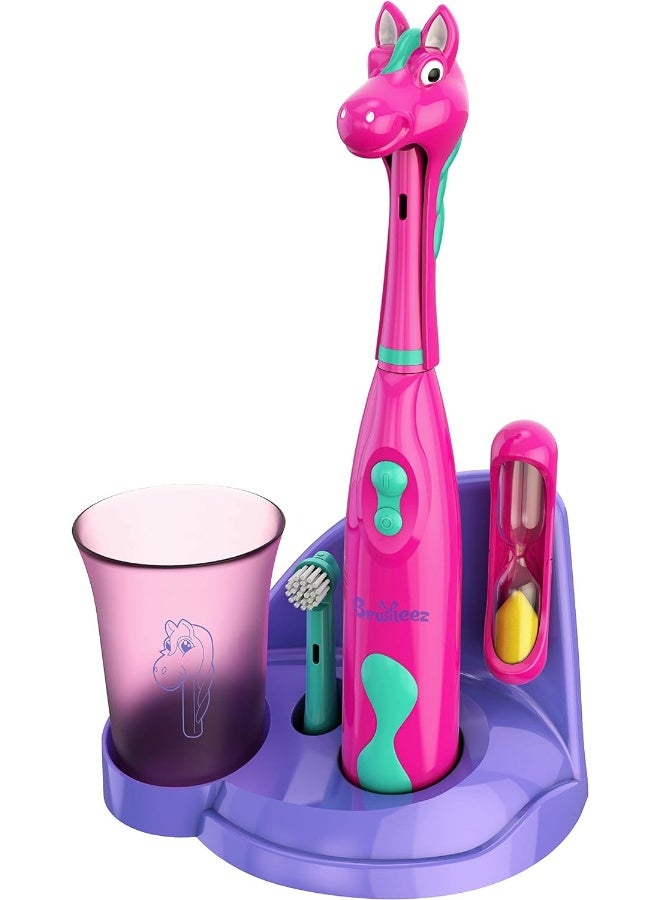 Kid'S Electric Toothbrush Set Prancy The Pony New & Improved With Softer Bristles