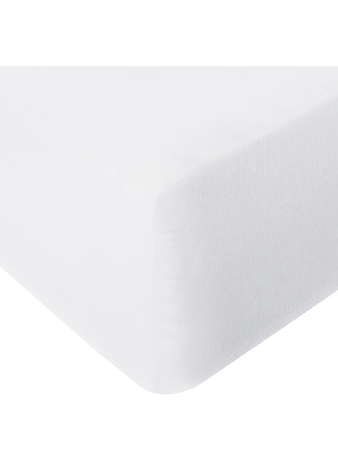 Infinitee Xclusives Fitted Sheet Queen Size – 1 Piece 60”x80” deep Pocket White Queen Size Fitted Sheets only, Fitted Bed Sheets – Lightweight Soft Microfiber, Shrink and Fade Resistant Fitted Sheets