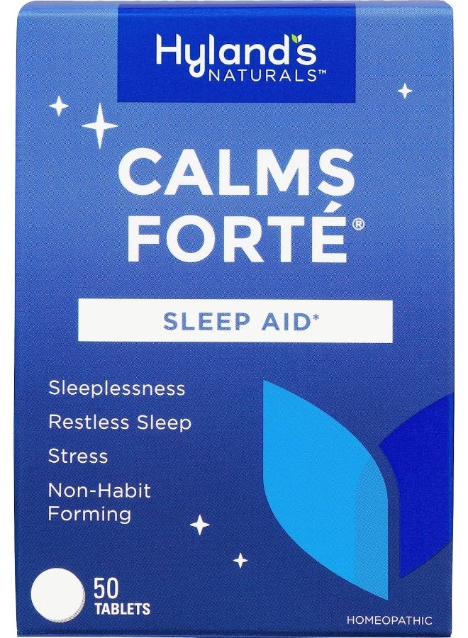 Sleep Aid Tablet Calms Forte By , Quick Dissolving Natural Relief Of Stress, Anxiousness, Nervousness And Irritability, 50 Count