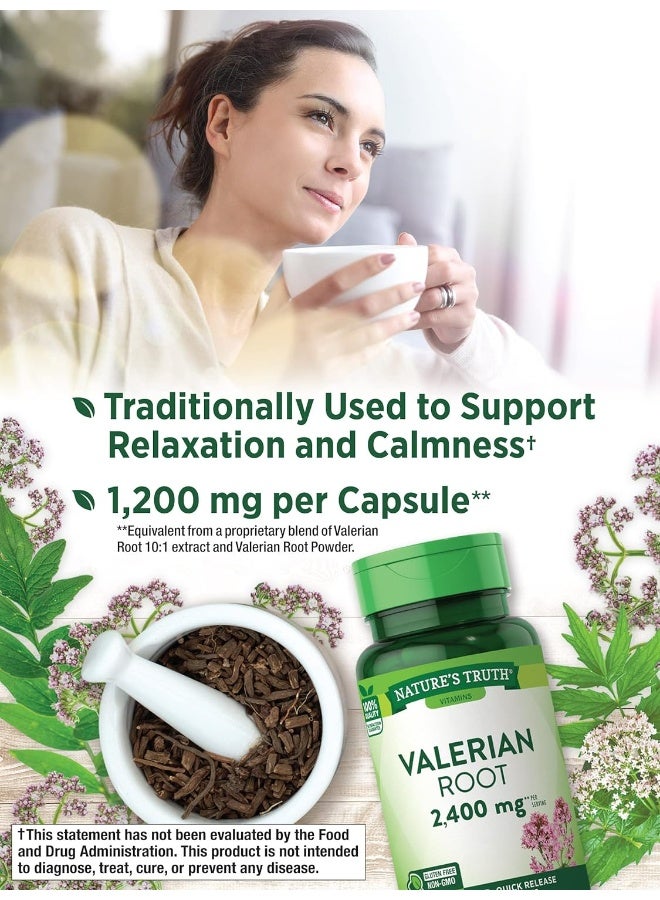 Valerian Root 2400 Mg Supplement, 90 Count