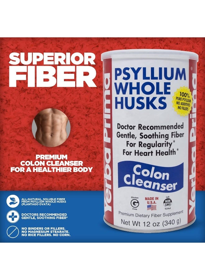 Psyllium Whole Husks, Colon Cleanser, 12Oz (340 G)