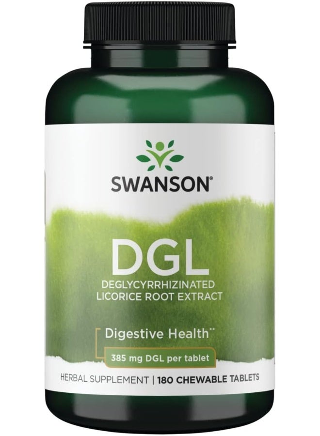 Dgl (Licorice) 385 Milligrams 180 Chewable Tablets