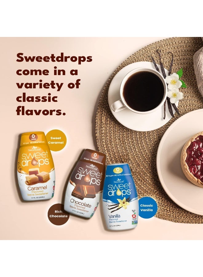 Sweet Drops Liquid Stevia Sweetener (Caramel, Pack Of 2)