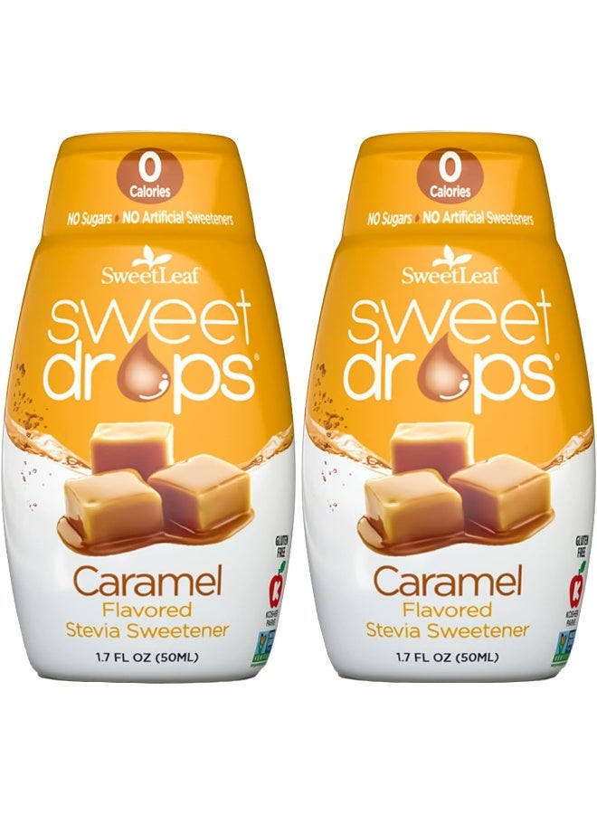 Sweet Drops Liquid Stevia Sweetener (Caramel, Pack Of 2)