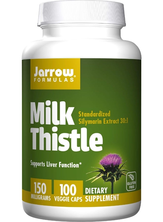Milk Thistle 150 Mg 100 Veggie Capsules Antioxidant Supporting Immune Response, Liver Function & Glutathione Up To 100 Servings (Packaging May Vary)