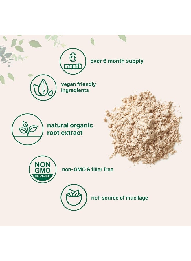 Pure Usda Organic Marshmallow Root Powder, 4 Ounce, Supports Digestive Gastrointestinal Health, No Irradiated, No Contaminated And No Gmos. Vegan Friendly.