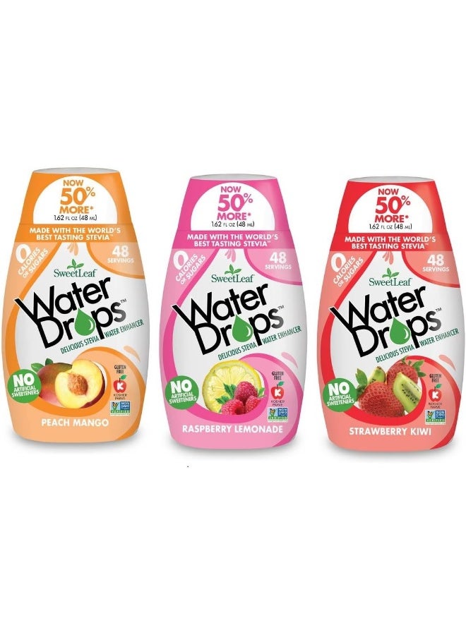 Sweet Leaf Stevia Natural Water Drops Variety Pack