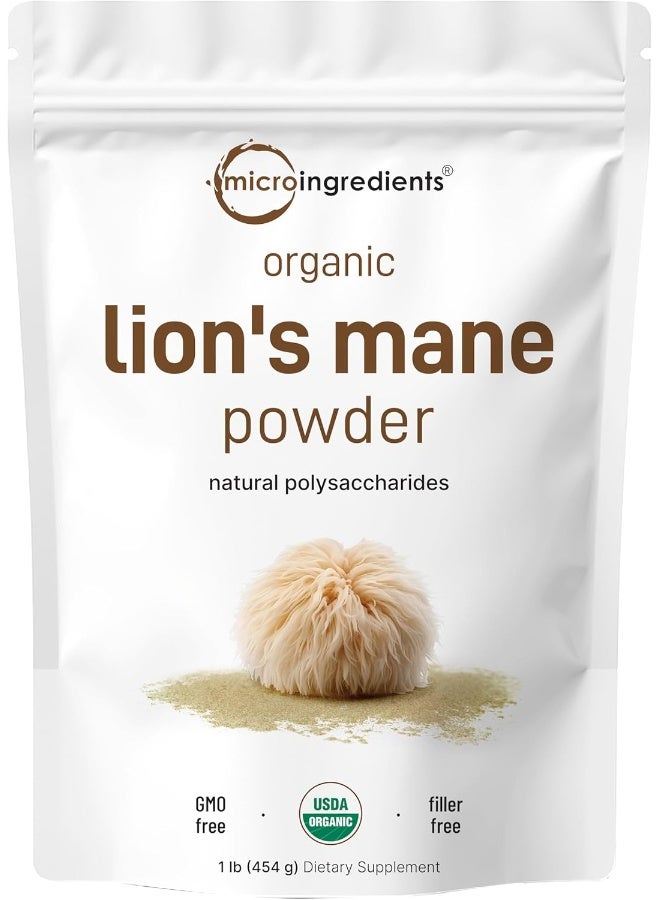 Sustainably Us Grown, Organic Lions Mane Mushroom Powder 50:1 Extract