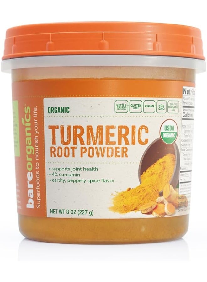 Turmeric Root Powder | Curcumin | Organic, Gluten-Free, Vegan, Non-Gmo, Bpa-Free | Supports Joint Health