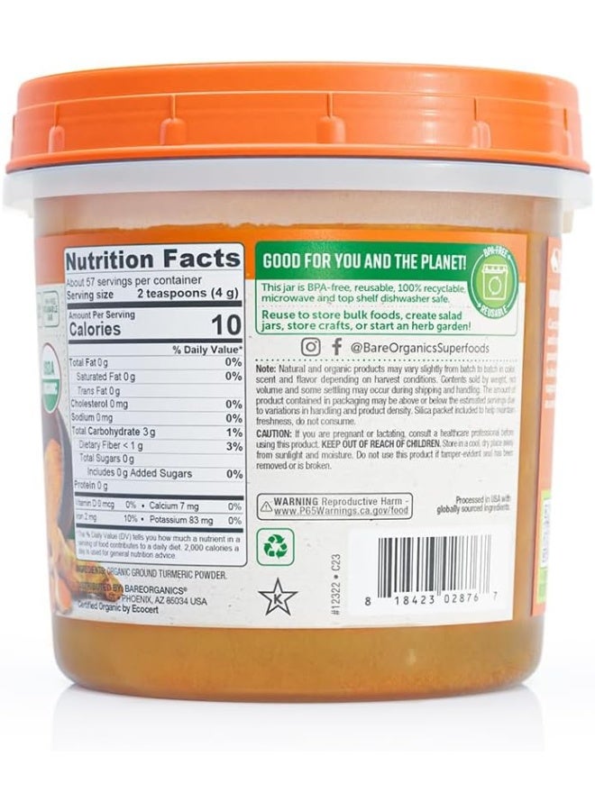 Turmeric Root Powder | Curcumin | Organic, Gluten-Free, Vegan, Non-Gmo, Bpa-Free | Supports Joint Health
