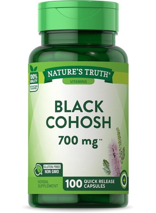 Black Cohosh 700 Mg 100 Capsules