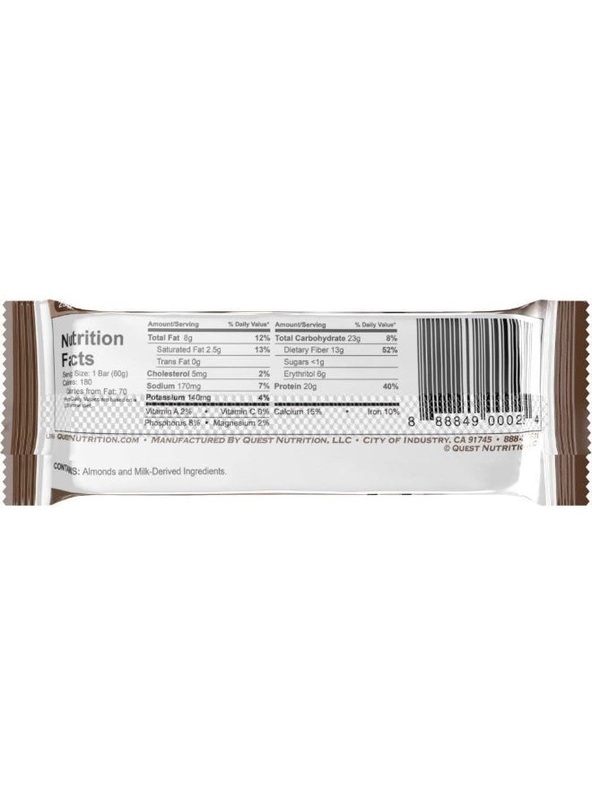 Nutrition Double Chocolate Chunk Protein Bars High Protein Low Carb Gluten Free Keto Friendly 12 Count