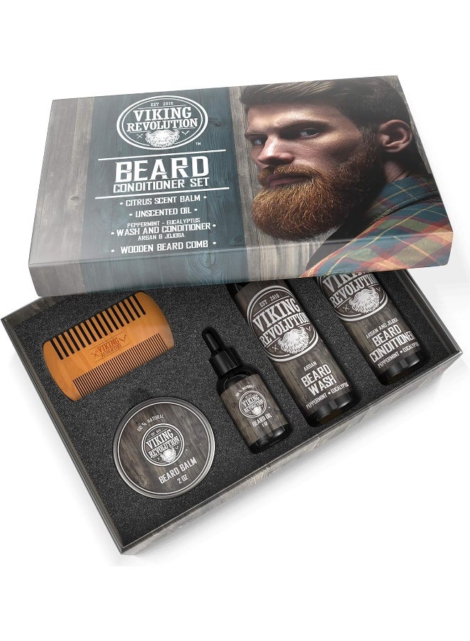 Ultimate Beard Care Conditioner Kit Beard Grooming Kit For Men SoftensSmoothes And Soothes Beard ItchContains Beard Wash & ConditionerBeard OilBeard Balm And Beard CombClassic Set