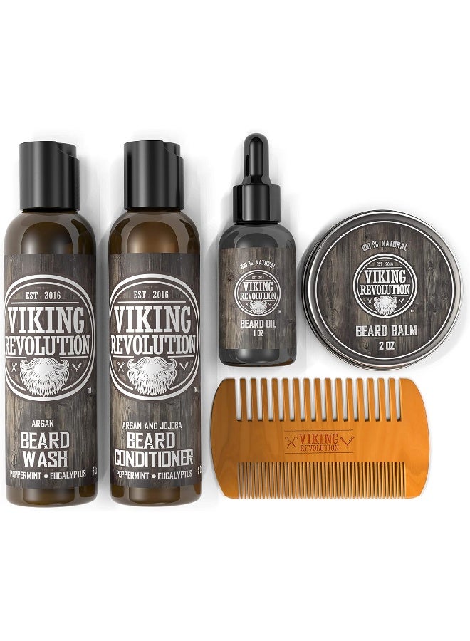 Ultimate Beard Care Conditioner Kit Beard Grooming Kit For Men SoftensSmoothes And Soothes Beard ItchContains Beard Wash & ConditionerBeard OilBeard Balm And Beard CombClassic Set