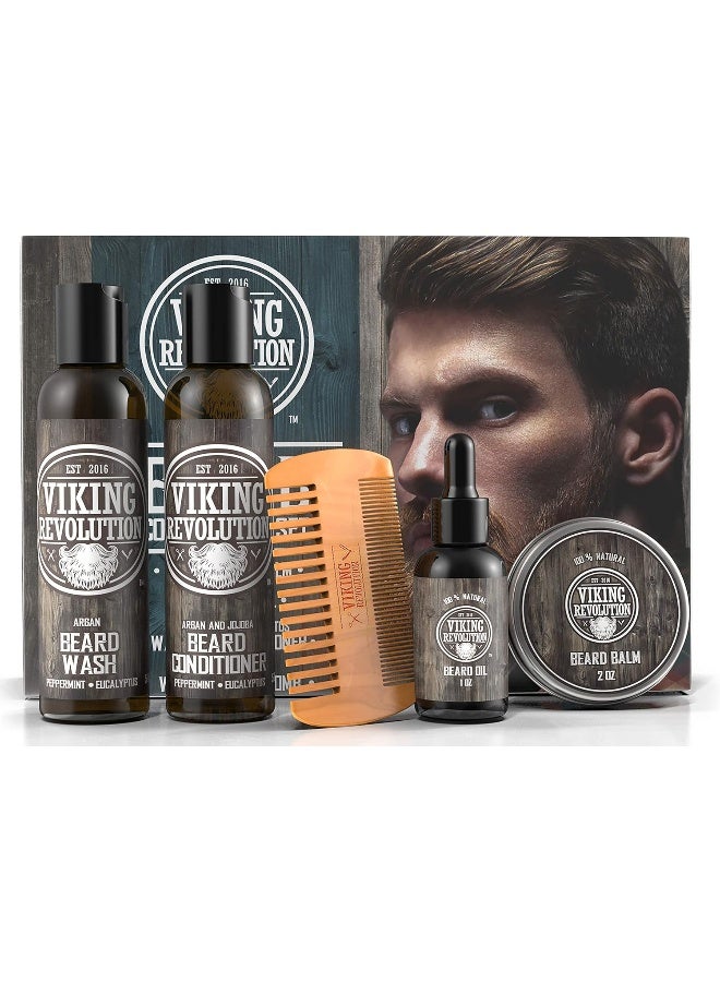 Ultimate Beard Care Conditioner Kit Beard Grooming Kit For Men SoftensSmoothes And Soothes Beard ItchContains Beard Wash & ConditionerBeard OilBeard Balm And Beard CombClassic Set