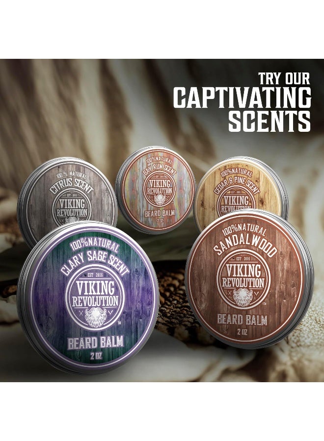 Beard Balm With Sandalwood Scent And Argan & Jojoba Oils