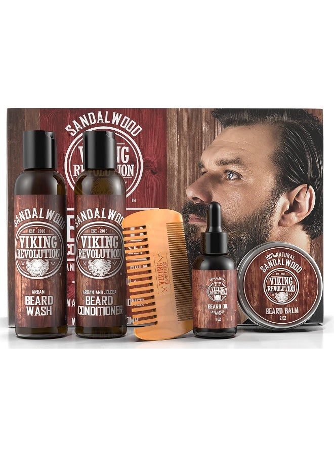 Ultimate Beard Care Conditioner Kit Beard Grooming Kit For Men SoftensSmoothes And Soothes Beard ItchContains Beard Wash & ConditionerBeard OilBeard Balm And Beard CombSandalwood Scent