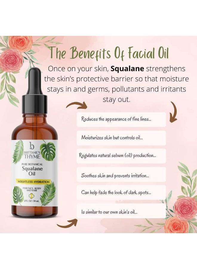 Squalane Skin Oil Luxurious Formula Made With Natural Ingredients