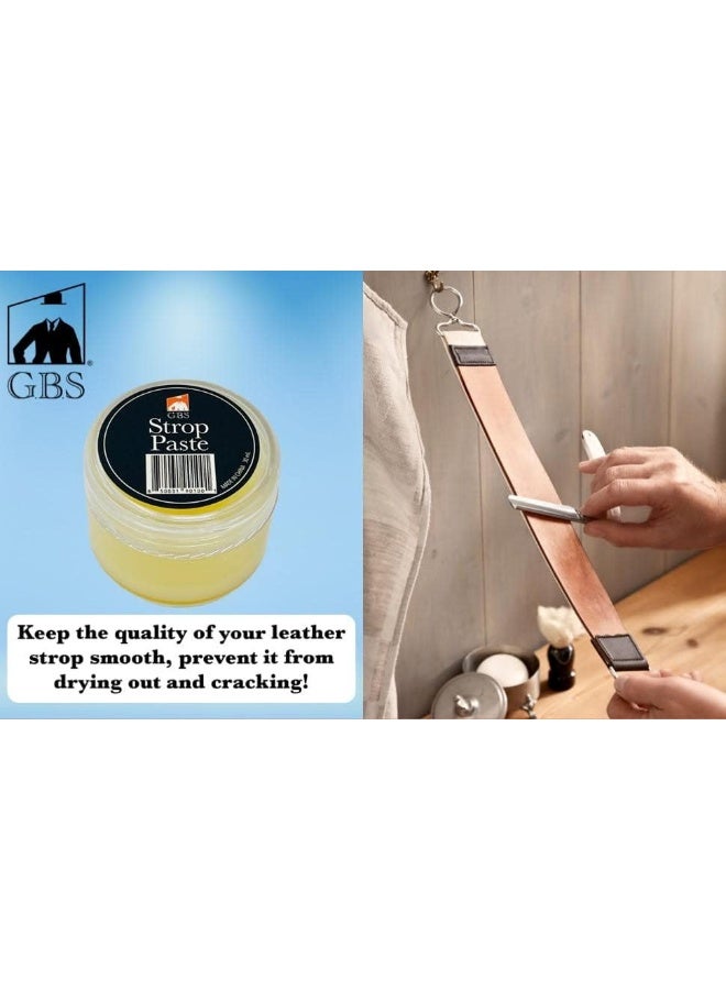 Gbs 22Ml Single Leather Strop Conditioning Paste Balm Made In The Usa Best Paste For Sharpen Your Knife And Straight Razor