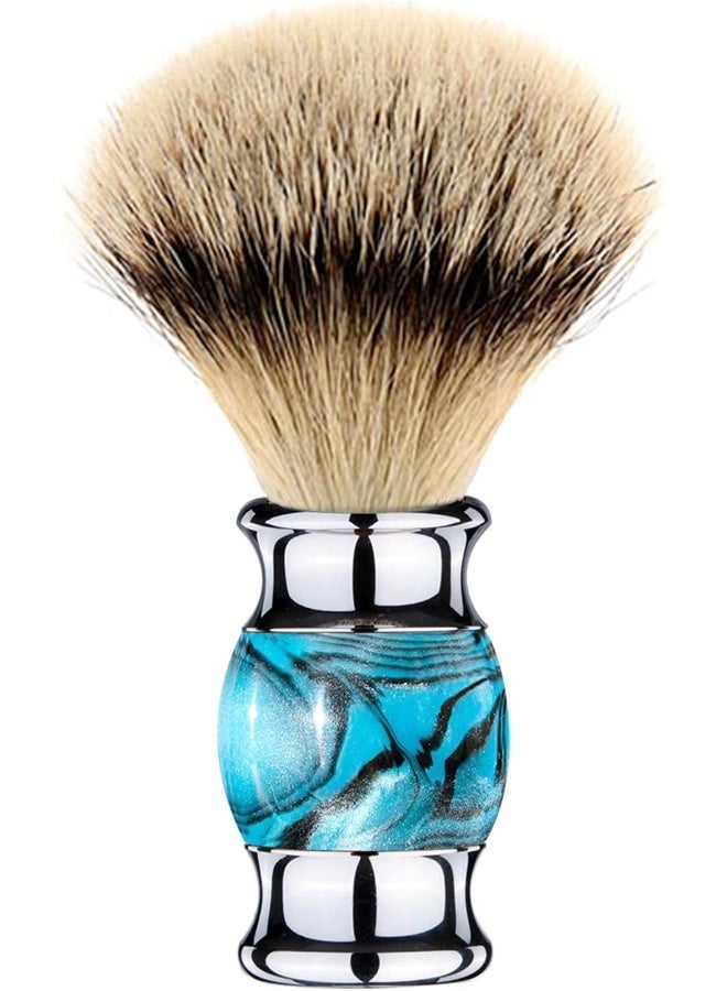 Finest Badger Shaving Brush With Resin HandleEngineered For The Best Shave Of Your Life (Blue)