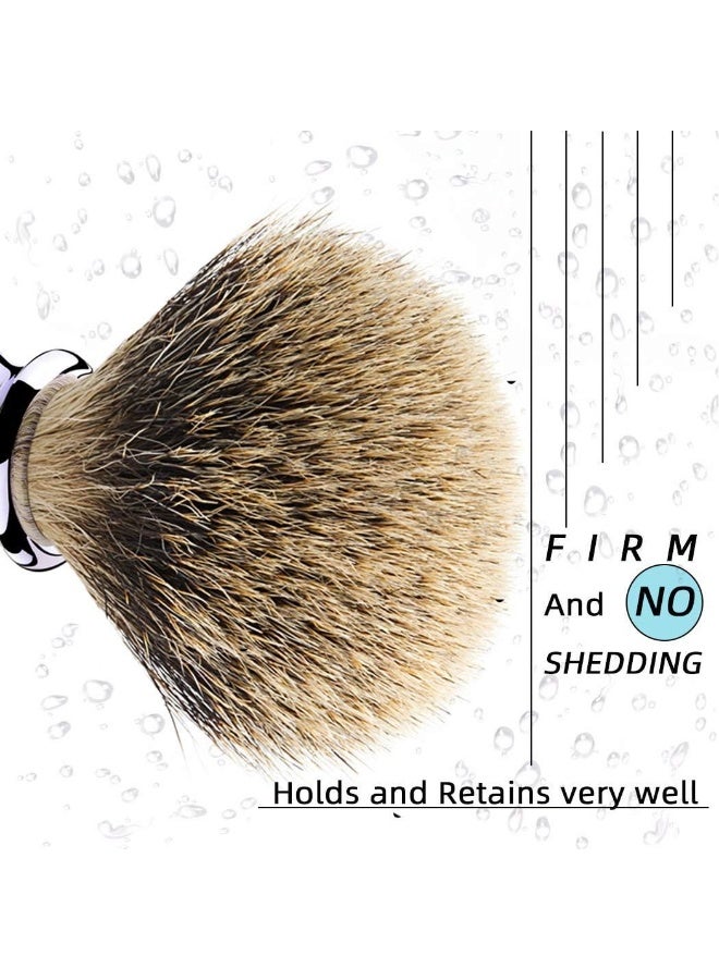 Finest Badger Shaving Brush With Resin HandleEngineered For The Best Shave Of Your Life (Blue)