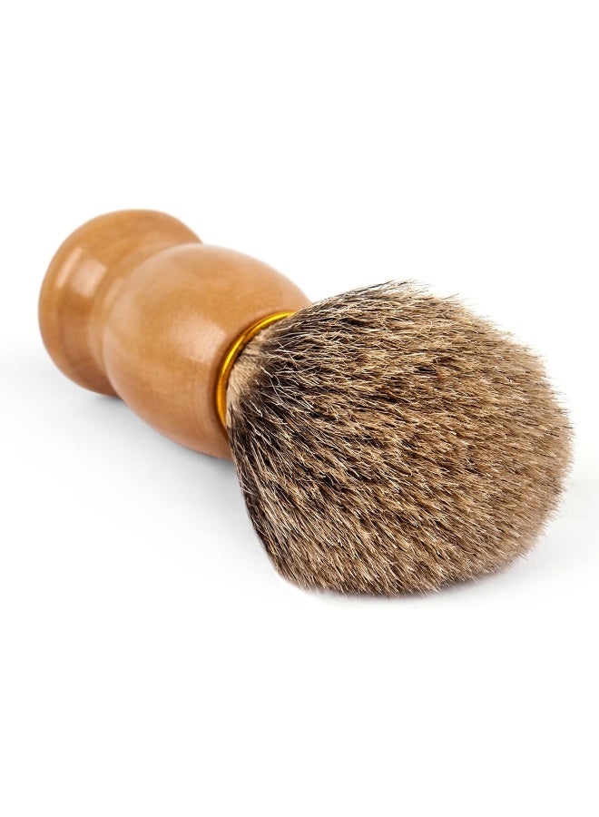 Qshave Pure Best Pure Badger Hair Shaving Brush Handmade. Real Wood Base. Perfect For Wet ShaveSafety RazorDouble Edge Razor